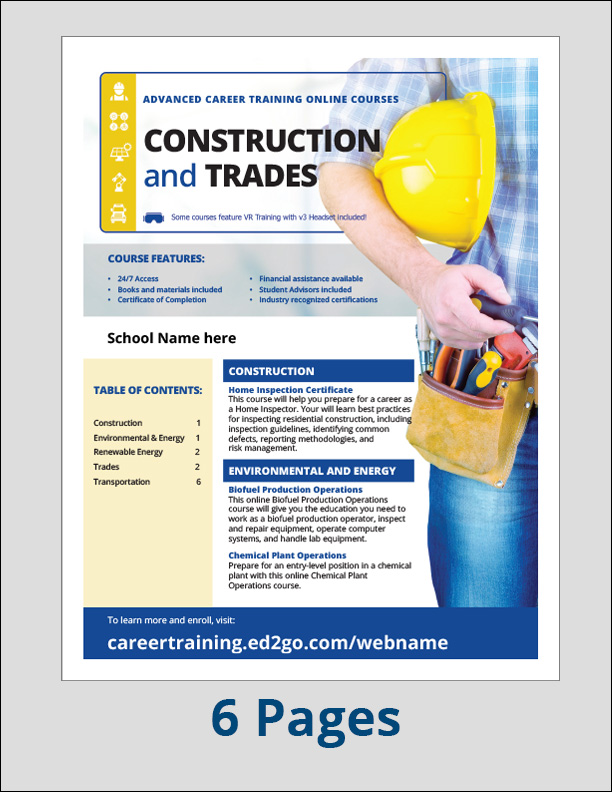 Read more about the article Catalog: Advanced Career Training for Construction and Trades