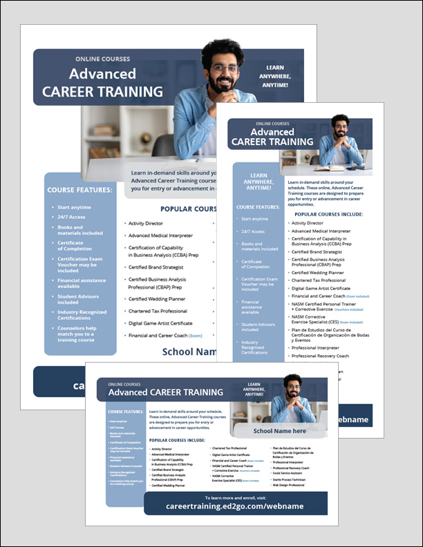 Read more about the article Campaign: Online Self-Guided Advanced Career Training Courses
