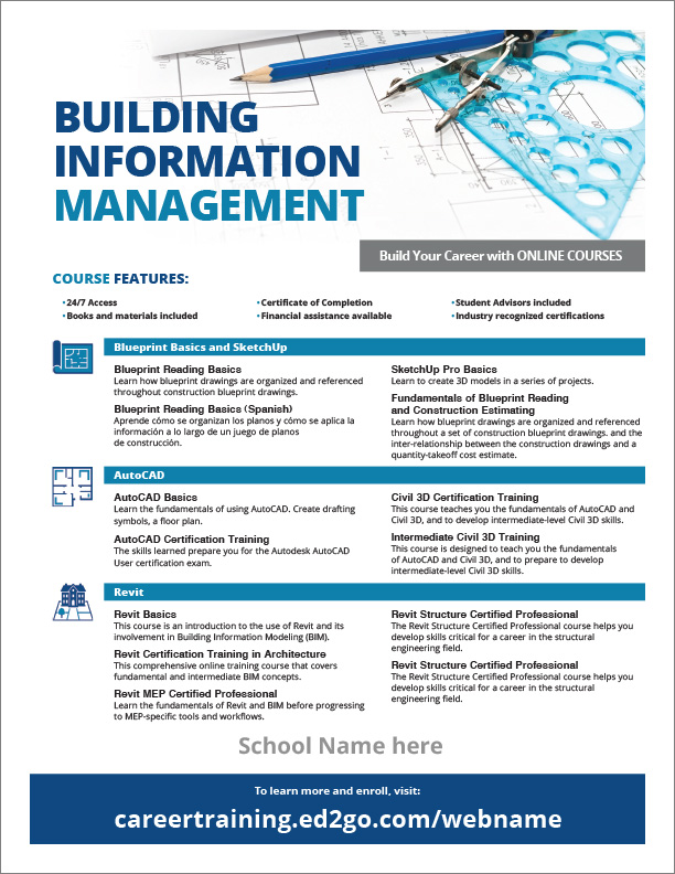 Read more about the article Flyer: Building Information Management Courses