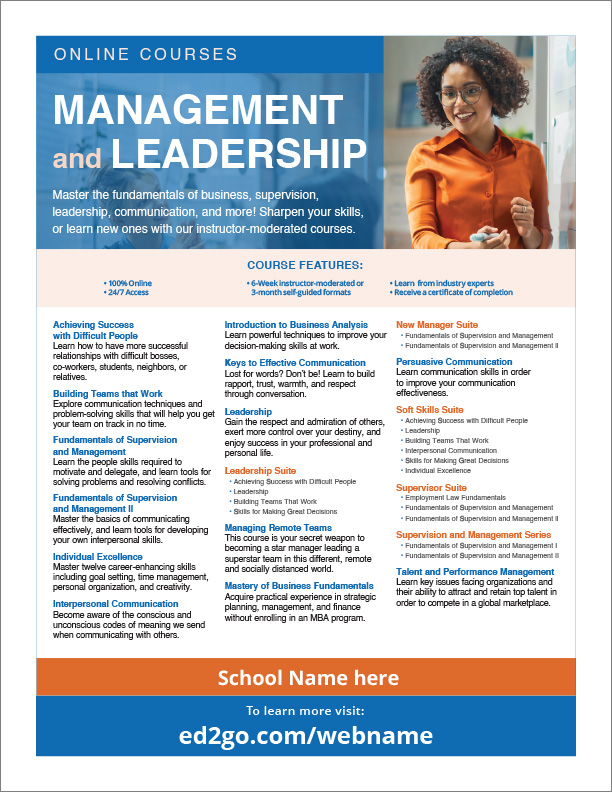 Read more about the article Management and Leadership Online Courses